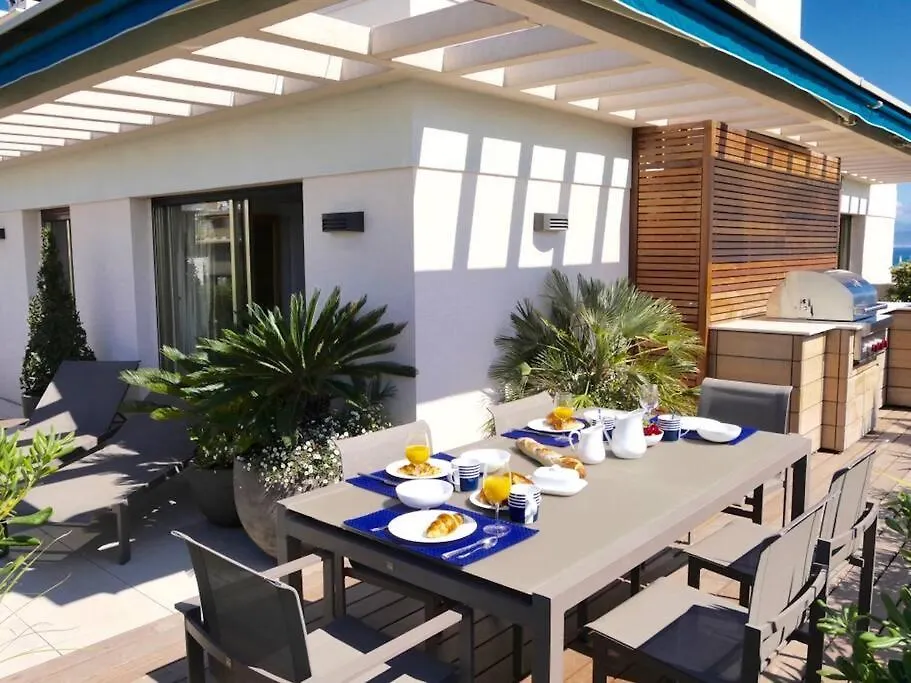Apartment Albion - Luxurious 3 Bedrooms Large Terrace Parking Ac Antibes France